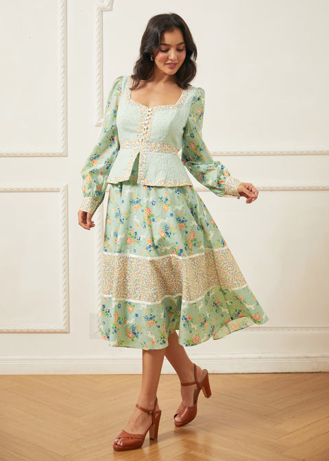 GUNNE SAX for ModCloth Lilly Corselette Midi Dress-2