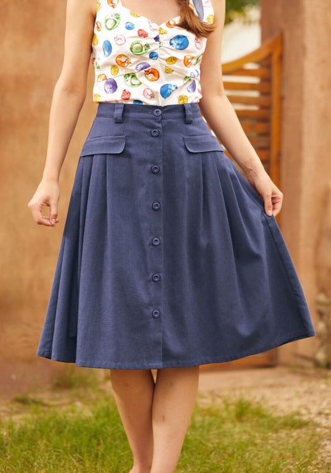 Effortless Feature Midi Skirt-1