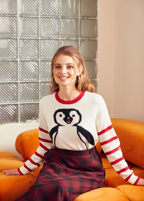 Timeless Striped Tapestry Crewneck Sweater-3