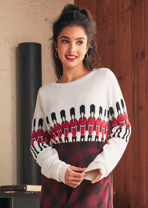 Darling of the Decades Boatneck Pullover-3