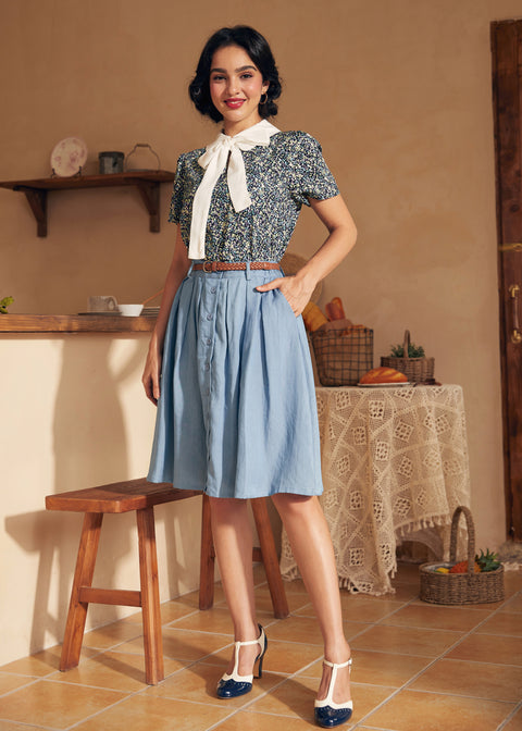 Positive First Impressions Tie-Neck Blouse-3