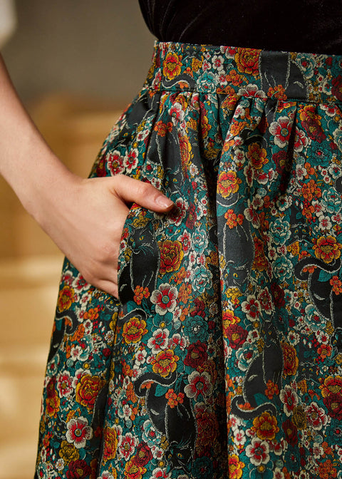 More Than Charming Brocade Skirt-1