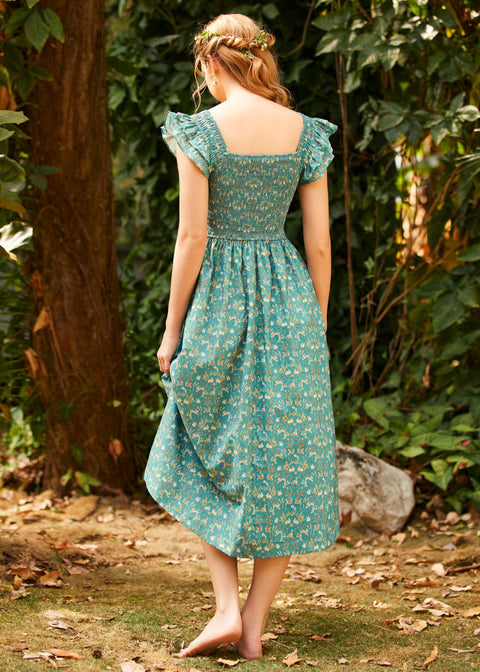 Flair and Square Babydoll Dress-4