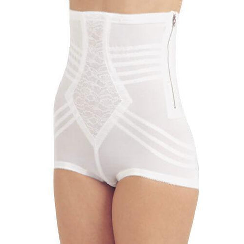 High Waist Firm Shaping Panty with Zipper with Hook and Eye | Style 6101-0