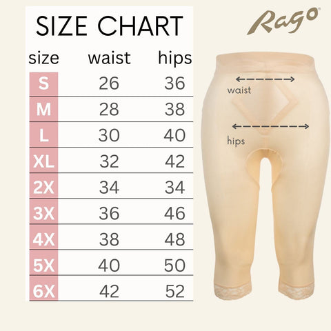 High Waist Capri Pant Liner with Tummy Control Satin Panel | Memory Compression Fabric | Medium Support | Style 6266-3