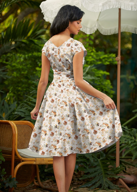 Woodland Animals Greta Dress-2