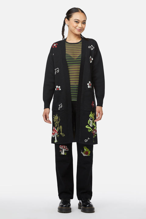 Froggy Picnic Cardigan-2