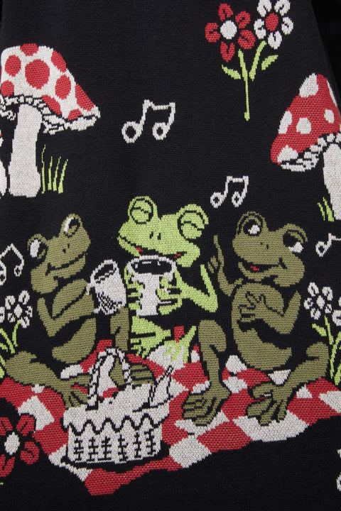 Froggy Picnic Cardigan-1
