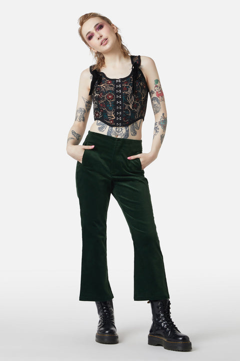 At The Alter Velvet Kick Flares-6