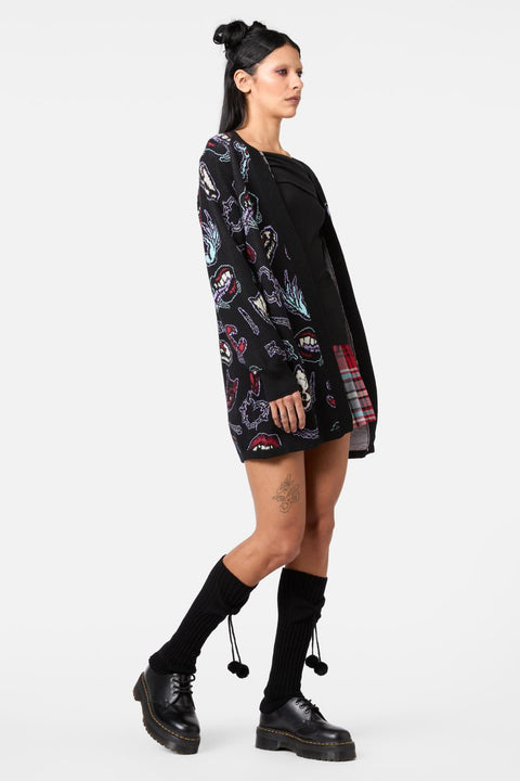 Sucked In Gothic Cardigan-3