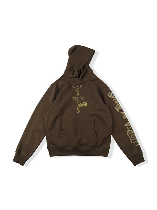 Herren-Hoodie mit handbemalter Graffiti-Grafik-1