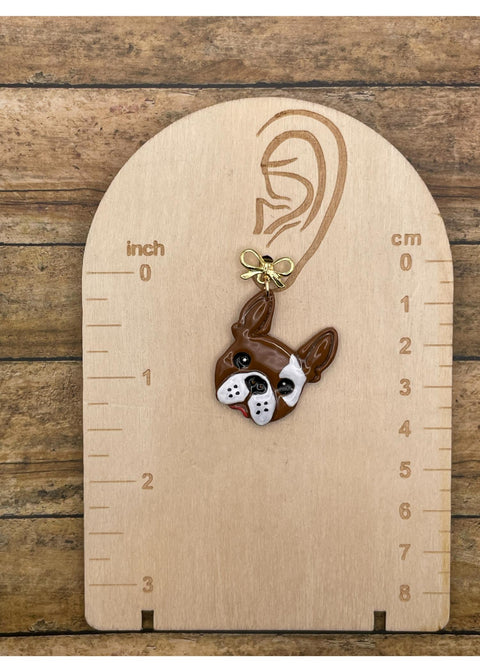 Dog Lover Frenchy Dangle Earrings-1