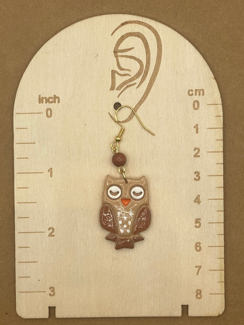 Cutie Owl Dangle Earrings-1