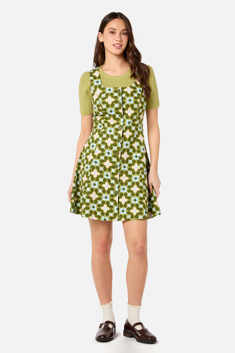 Ginny 60's Mini Pinafore Dress-5