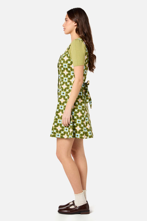 Ginny 60's Mini Pinafore Dress-6