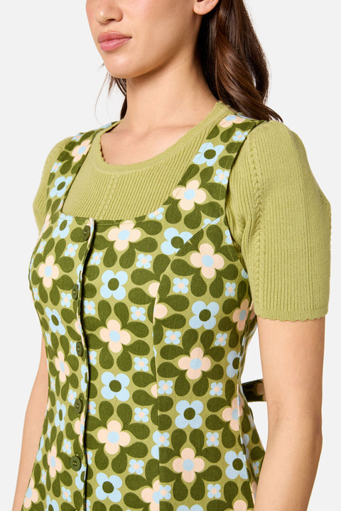 Ginny 60's Mini Pinafore Dress-1