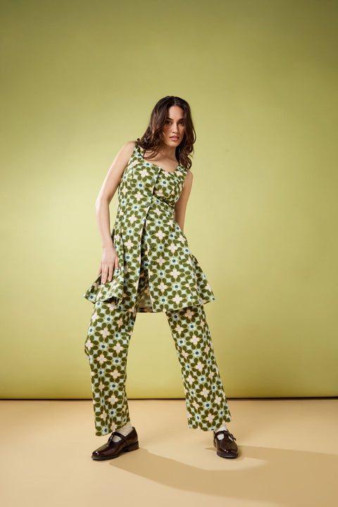 Ginny 60's Mini Pinafore Dress-4