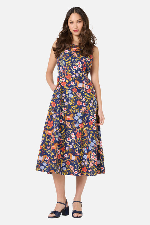 Fancy Horses Midi Dress-2