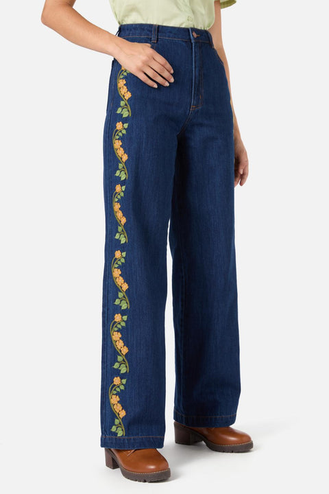 Flower Child Embroidered Jean-2