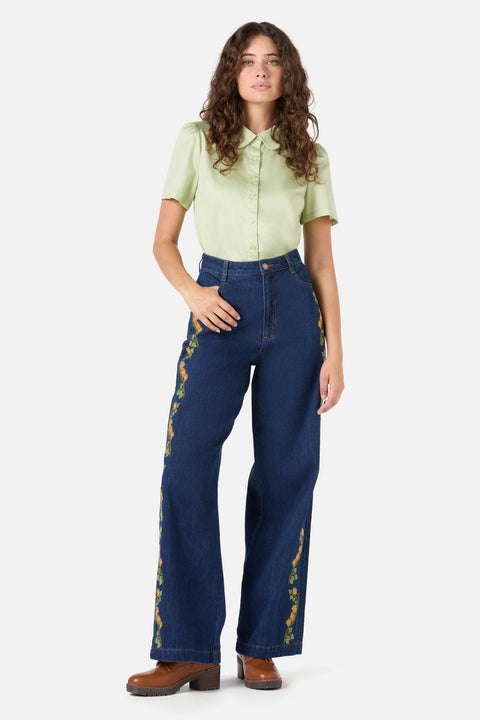Flower Child Embroidered Jean-4