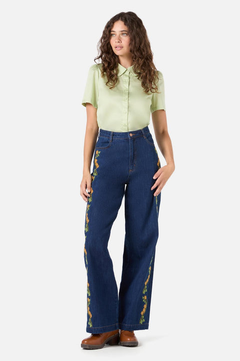 Flower Child Embroidered Jean-5