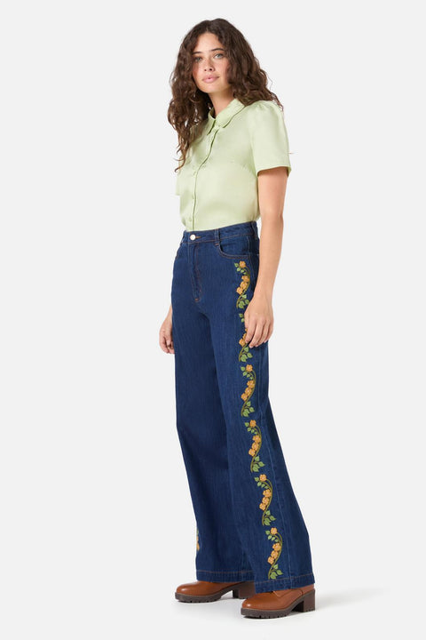 Flower Child Embroidered Jean-6