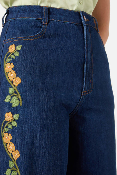 Flower Child Embroidered Jean-1