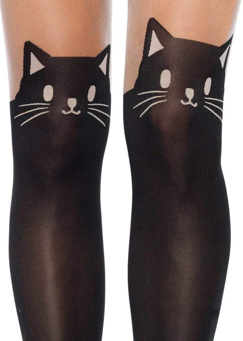 Kura Black Cat Tights-1