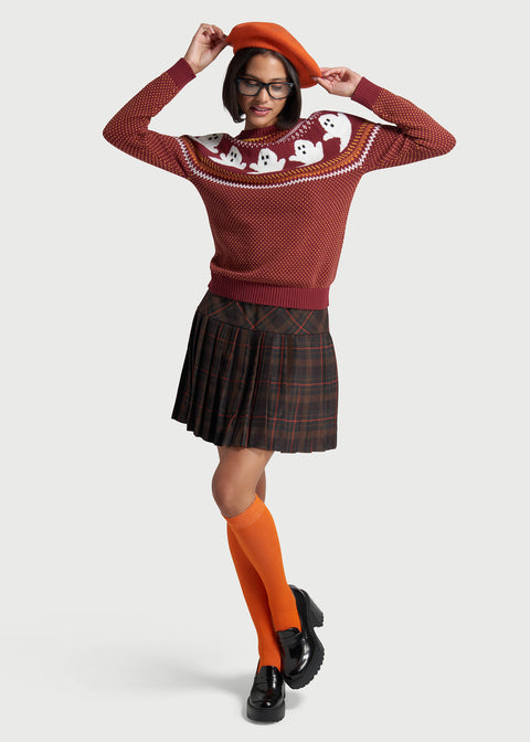 You've Been Ghosted Fair Isle Sweater-7